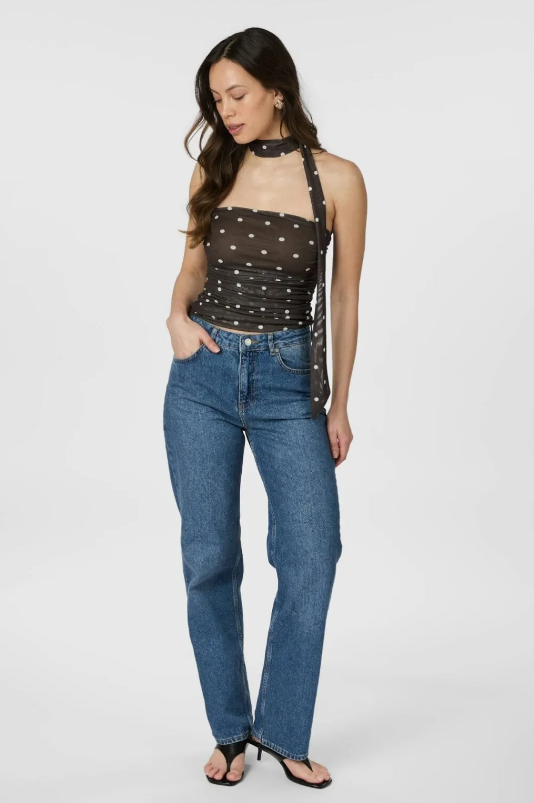 Best Neo Noir Torinti Mesh Dot Top 165892 210