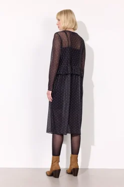 Discount Hunkøn Tova Mesh Dress 25936 Black