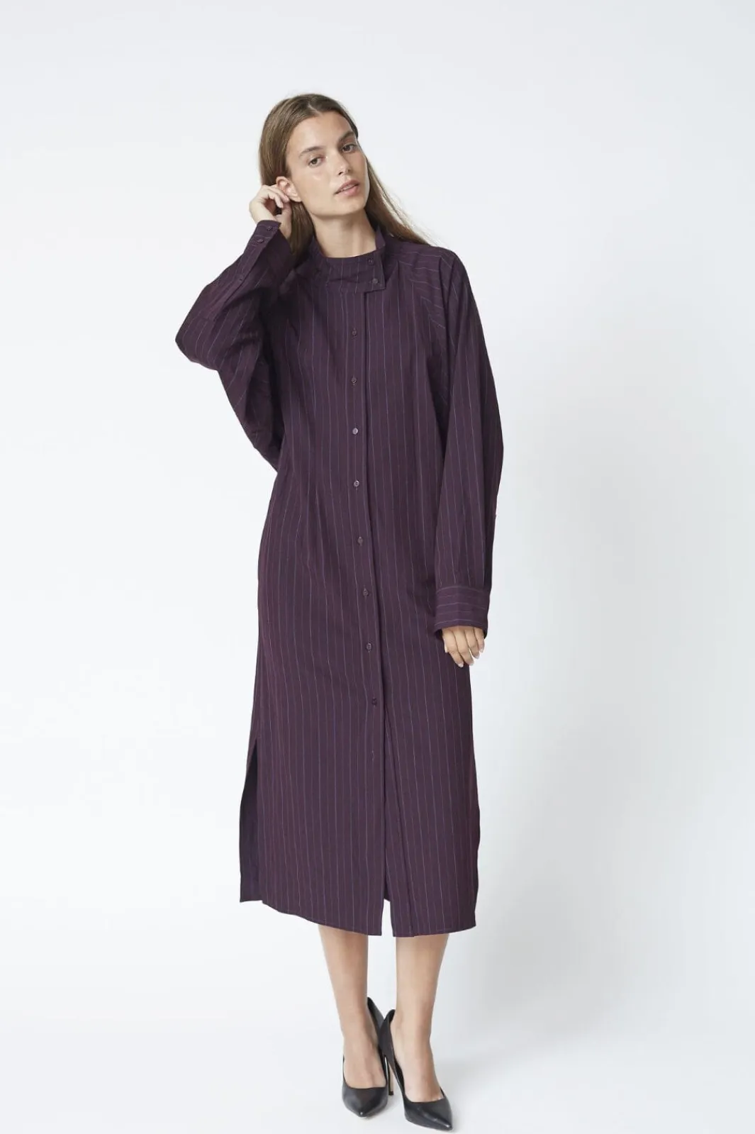 Online Co´Couture Trinnycc Stripe Batwing Dress 46011 67