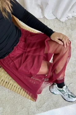 Clearance A-bee Tulipe Skirt GL__COU_ Burgundy