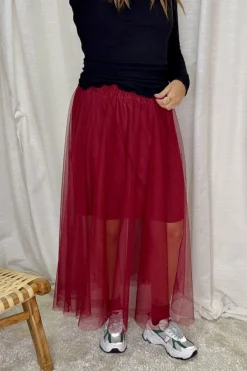 Clearance A-bee Tulipe Skirt GL__COU_ Burgundy