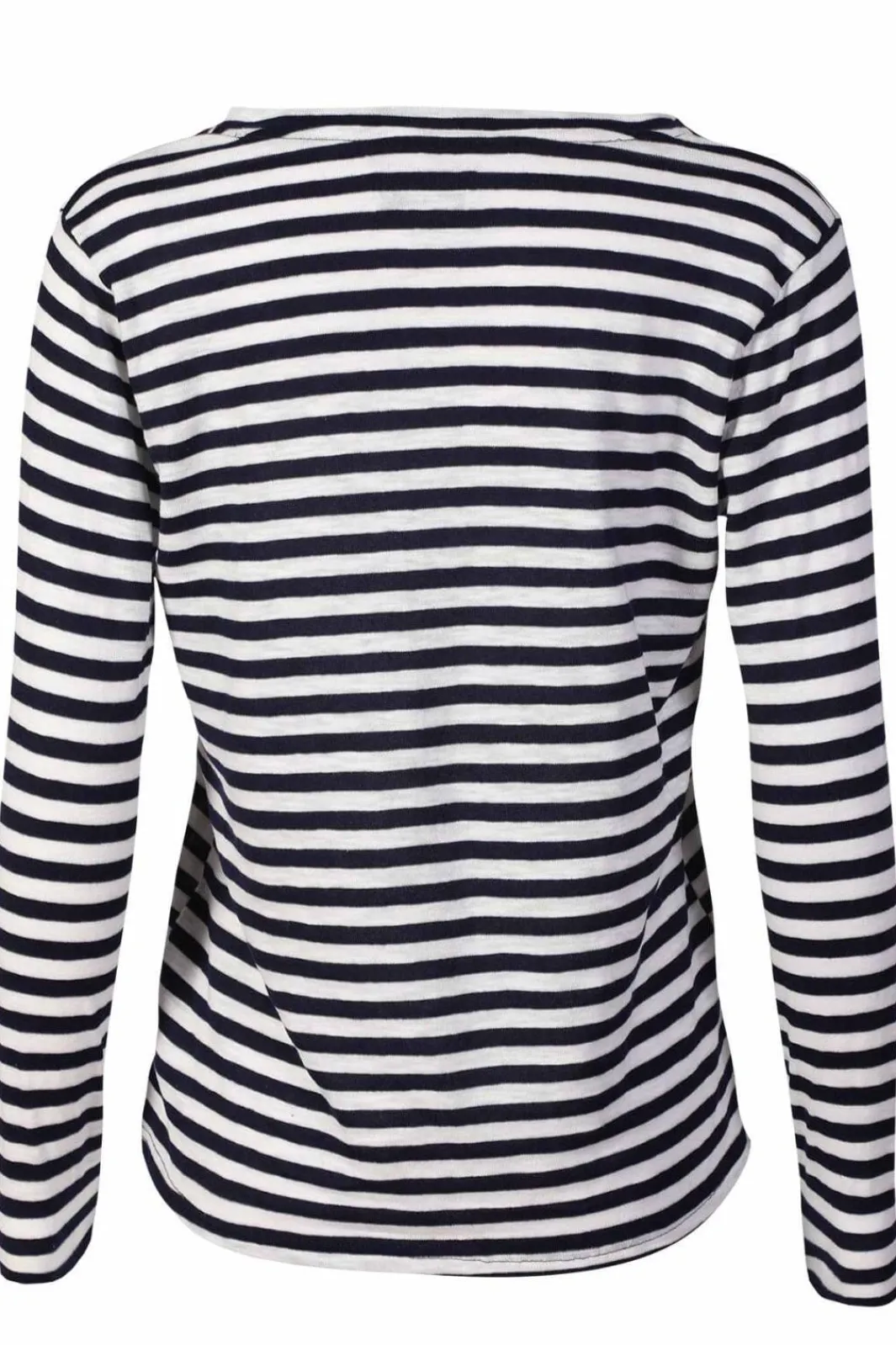 Online Liberte Ulla-Ls-Vneck-Stripe-Tshirt 22160 Navy White Stripe