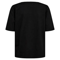 Clearance Liberte Ulla-Ss-Vneck-Tshirt Black