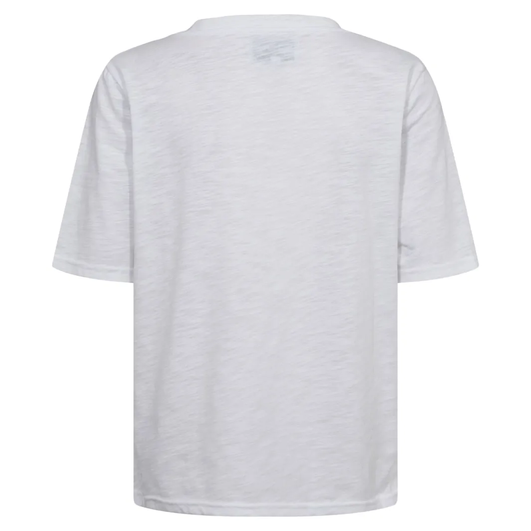 New Liberte Ulla-Ss-Vneck-Tshirt White