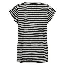Outlet Liberte Ulla-Stripe-Tshirt Black White Stripe