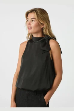 Discount Neo Noir Veda Drapy Satin Top 166605 100