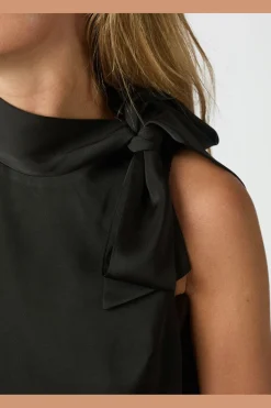 Discount Neo Noir Veda Drapy Satin Top 166605 100