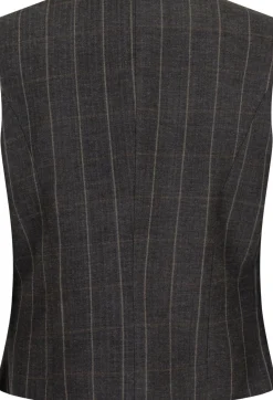 Discount Neo Noir Vendetta Soft Check Vest Dark Grey