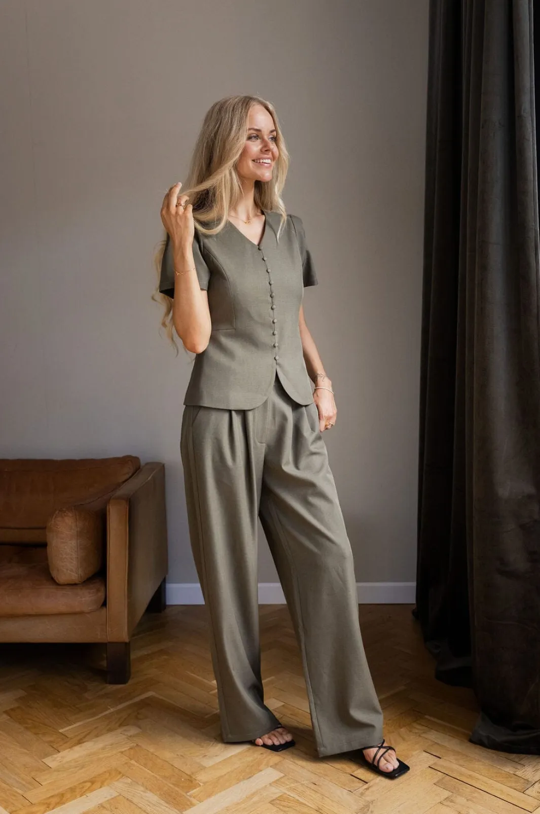 New Molly&My x Julie Elgaard Vera Structure Blouse 167104 176