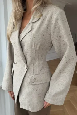New BYIC Veraic Fitted Blazer A23749 Beige Melange