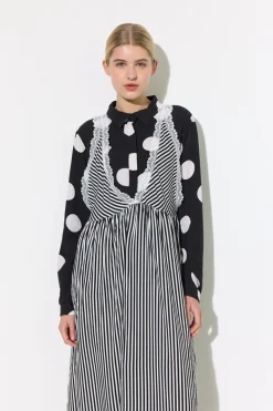 Best Hunkøn Vicky Dress 25982 Black Striped