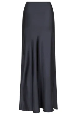 Hot Neo Noir Vicky Heavy Sateen Skirt Steel Grey
