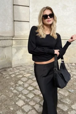 Best Neo Noir Vicky Heavy Sateen Skirt Black