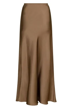 Best Neo Noir Vicky Heavy Sateen Skirt Dark Taupe