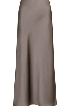 New Neo Noir Vicky Heavy Sateen Skirt Warm Grey