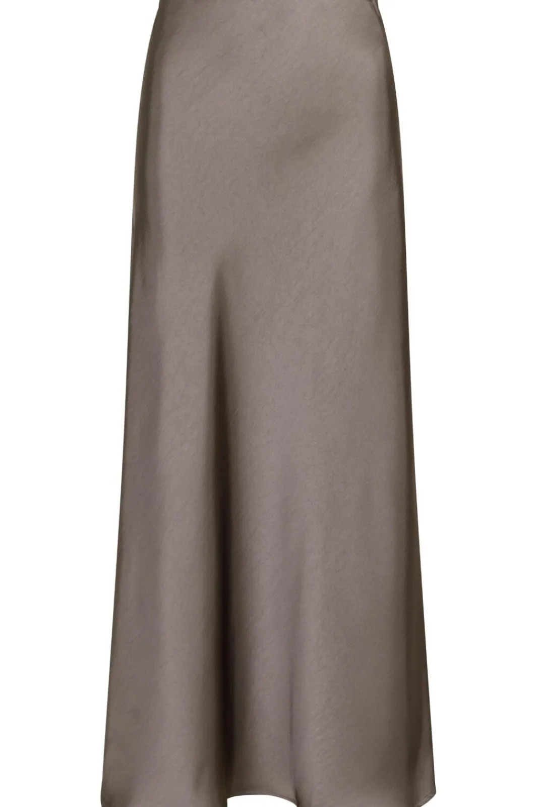 New Neo Noir Vicky Heavy Sateen Skirt Warm Grey