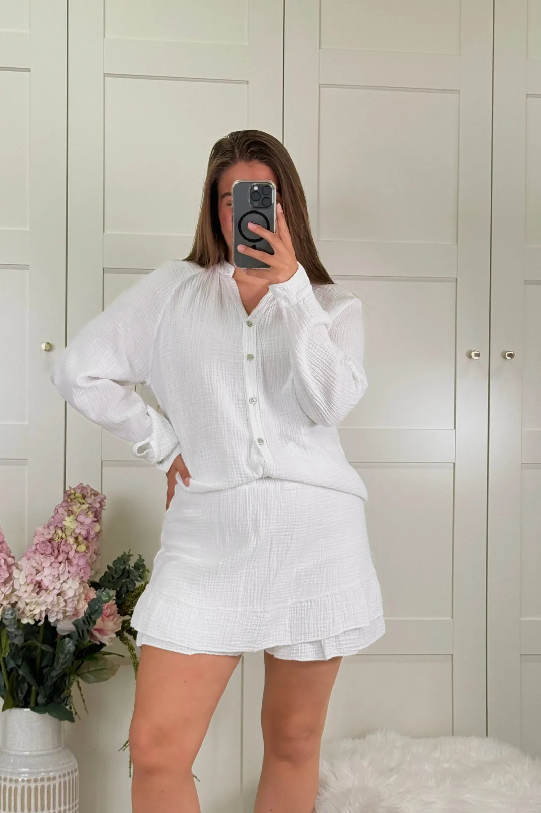 Outlet A-bee Victoria Shorts White