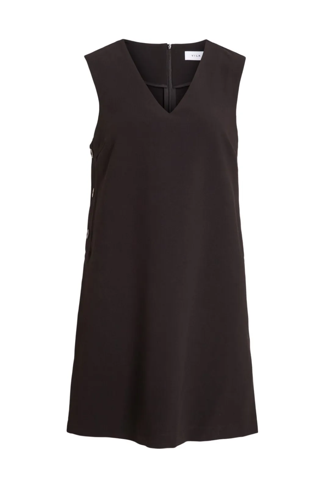 New Vila Vidroem Sl V-Neck Tailored Dress 4780538 Black Beauty