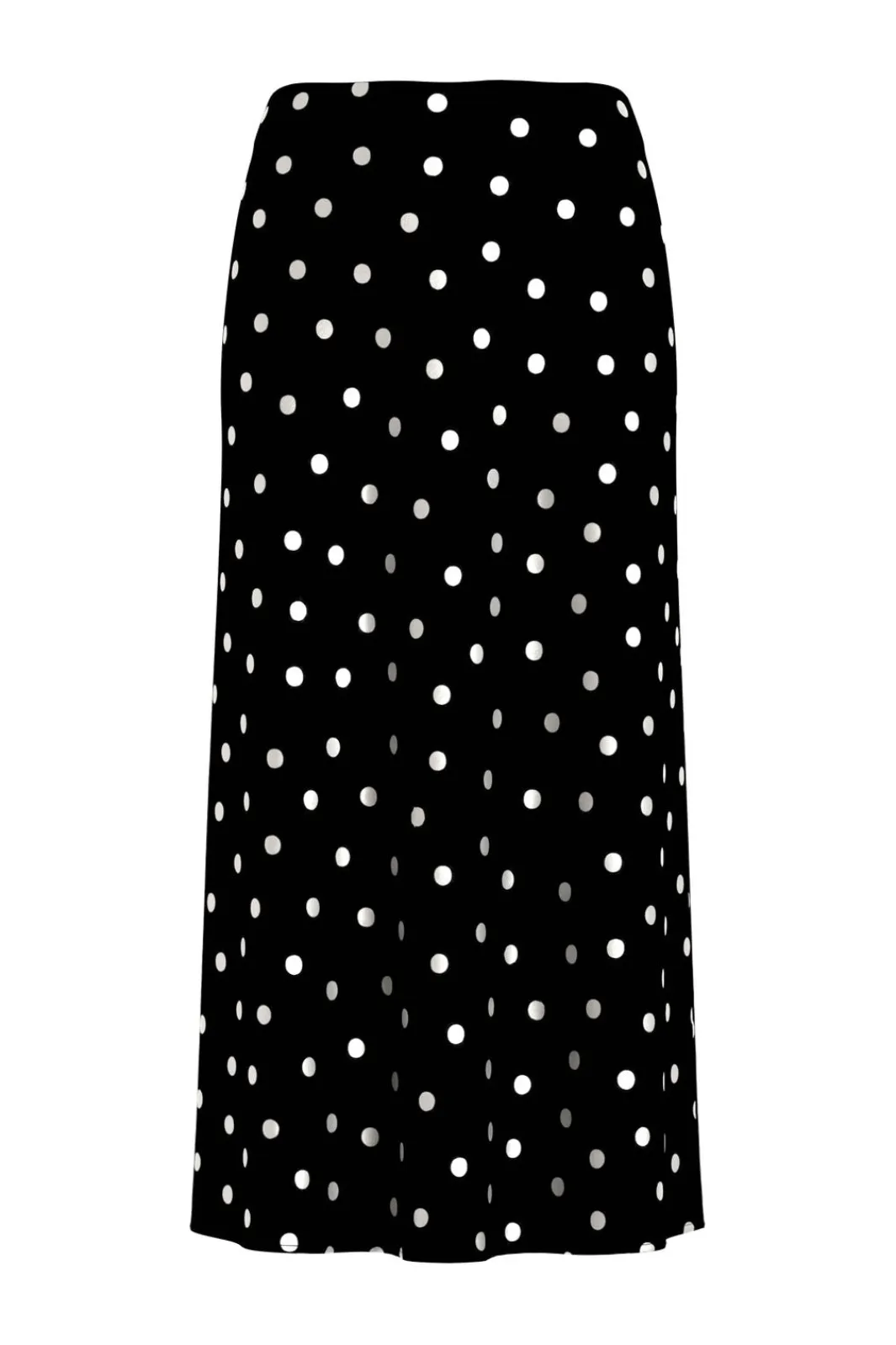 Best Vila Viellette Midi Skirt 5076667 Black Snow White Dots