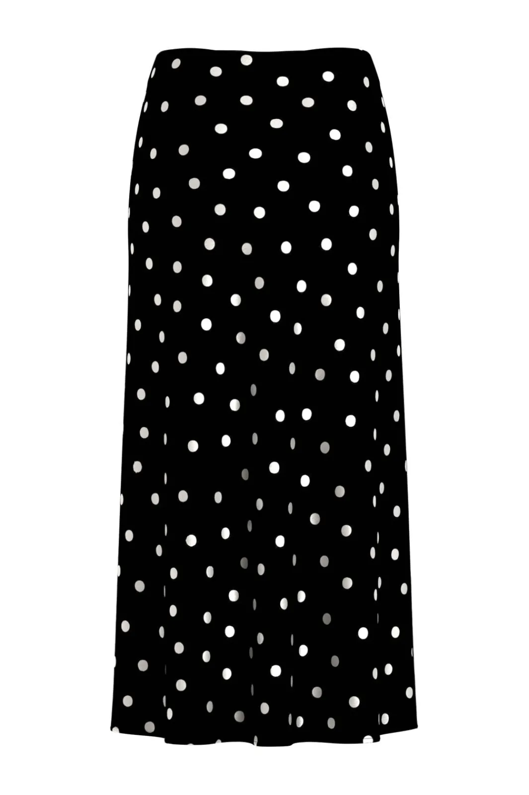 Best Vila Viellette Midi Skirt 5076667 Black Snow White Dots