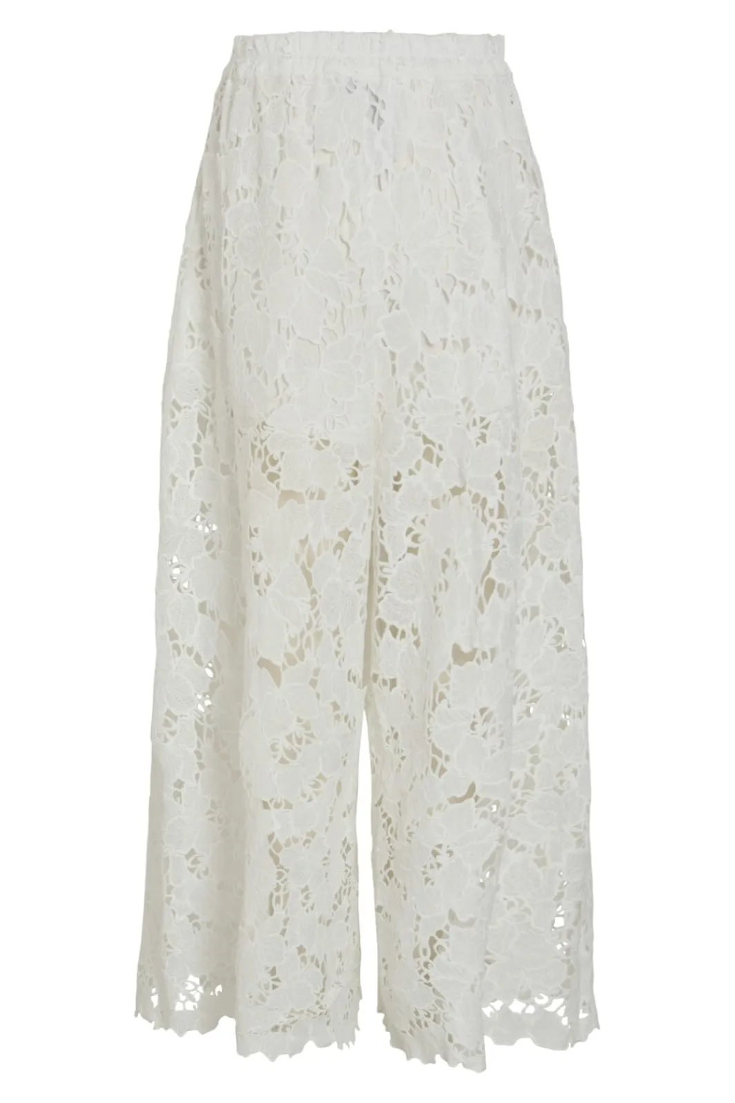 Hot Vila Vihylde Lace Pants 4907608 Cloud Dancer