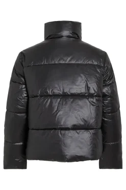 New Vila Vilidda L/S Shinny Puffer Short Jacket 4909324 Black