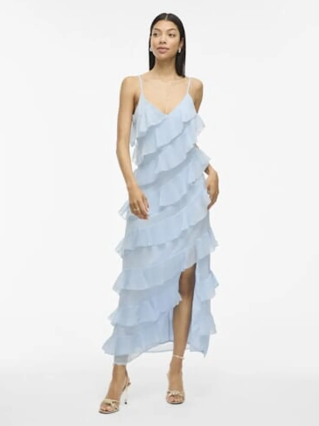 Best Vila Viluna Strap Ankle Dress/Ka 4970430 Cashmere Blue