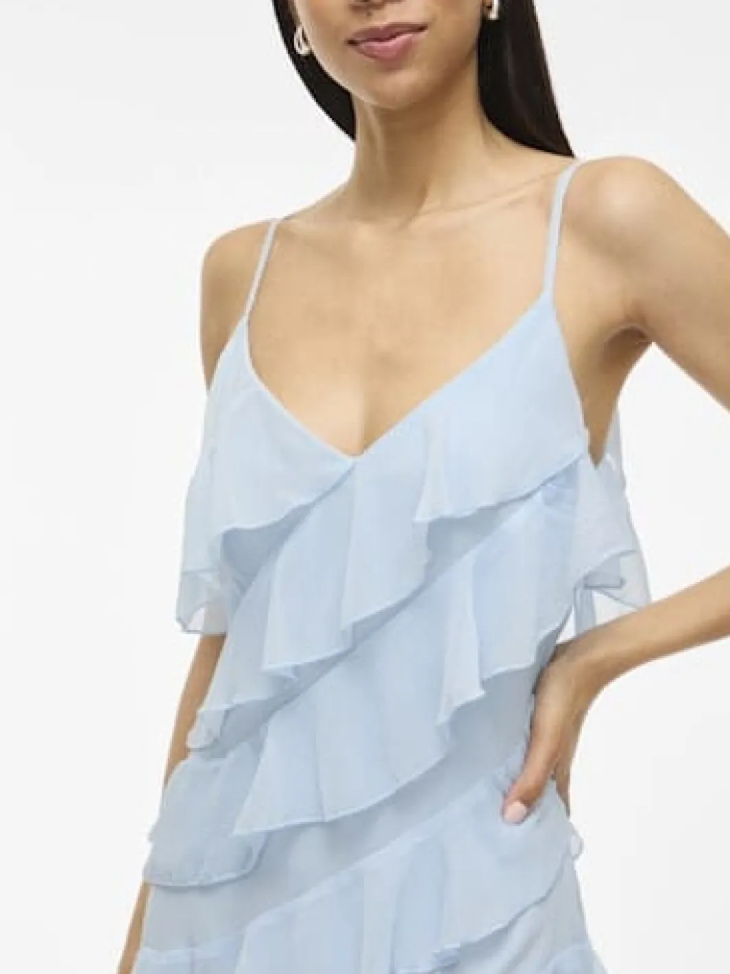 Best Vila Viluna Strap Ankle Dress/Ka 4970430 Cashmere Blue