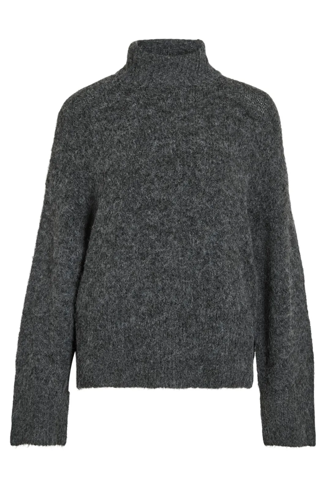 Discount Vila Vimarley L/S Roll Neck Knit Pullover 4971920 Dark Grey Melange