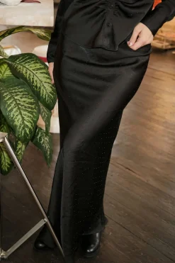Best Neo Noir Viso Heavy Sateen Bedaz Skirt 166890 100