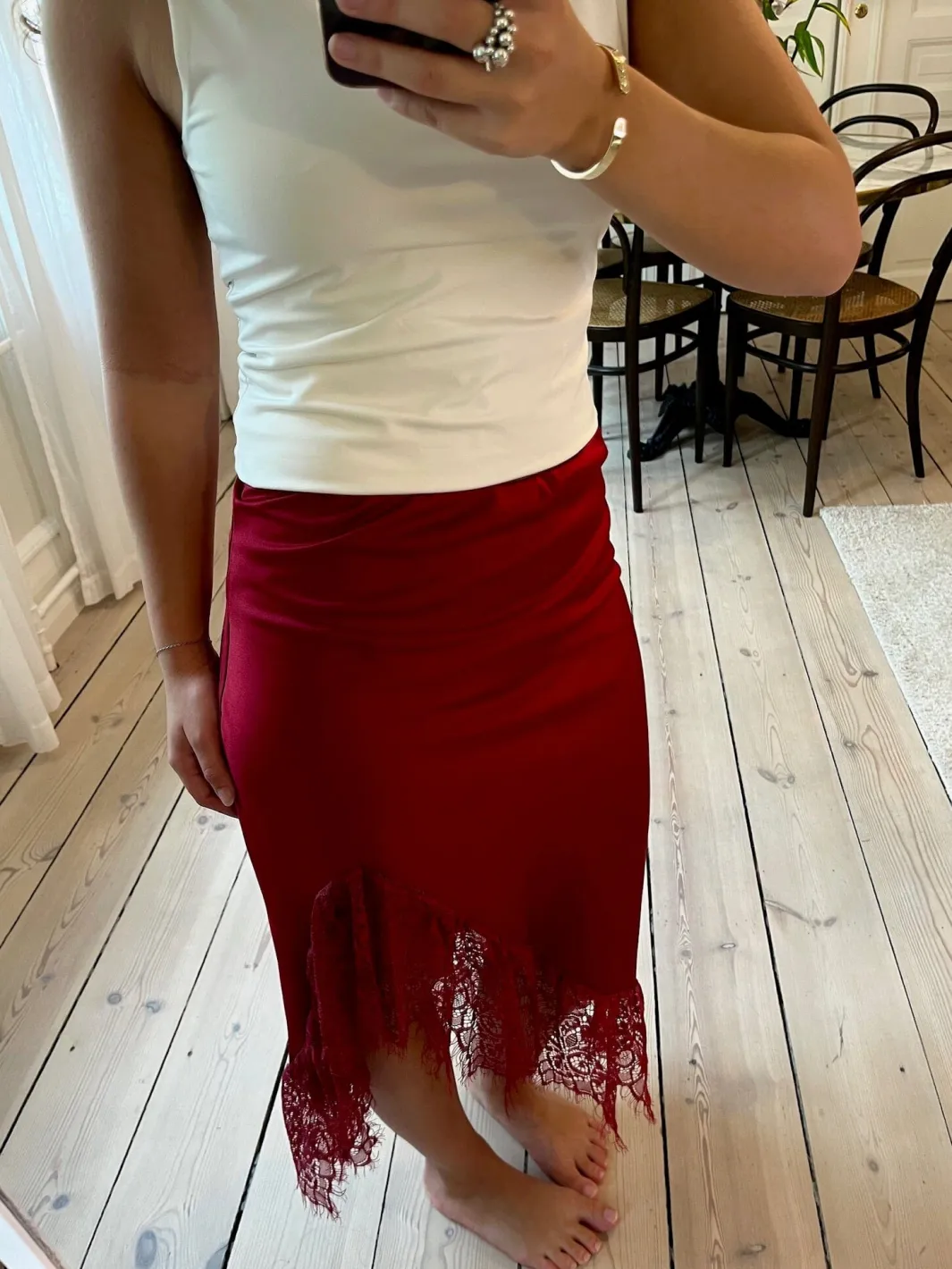 New A-bee Vittoria Skirt Burgundy