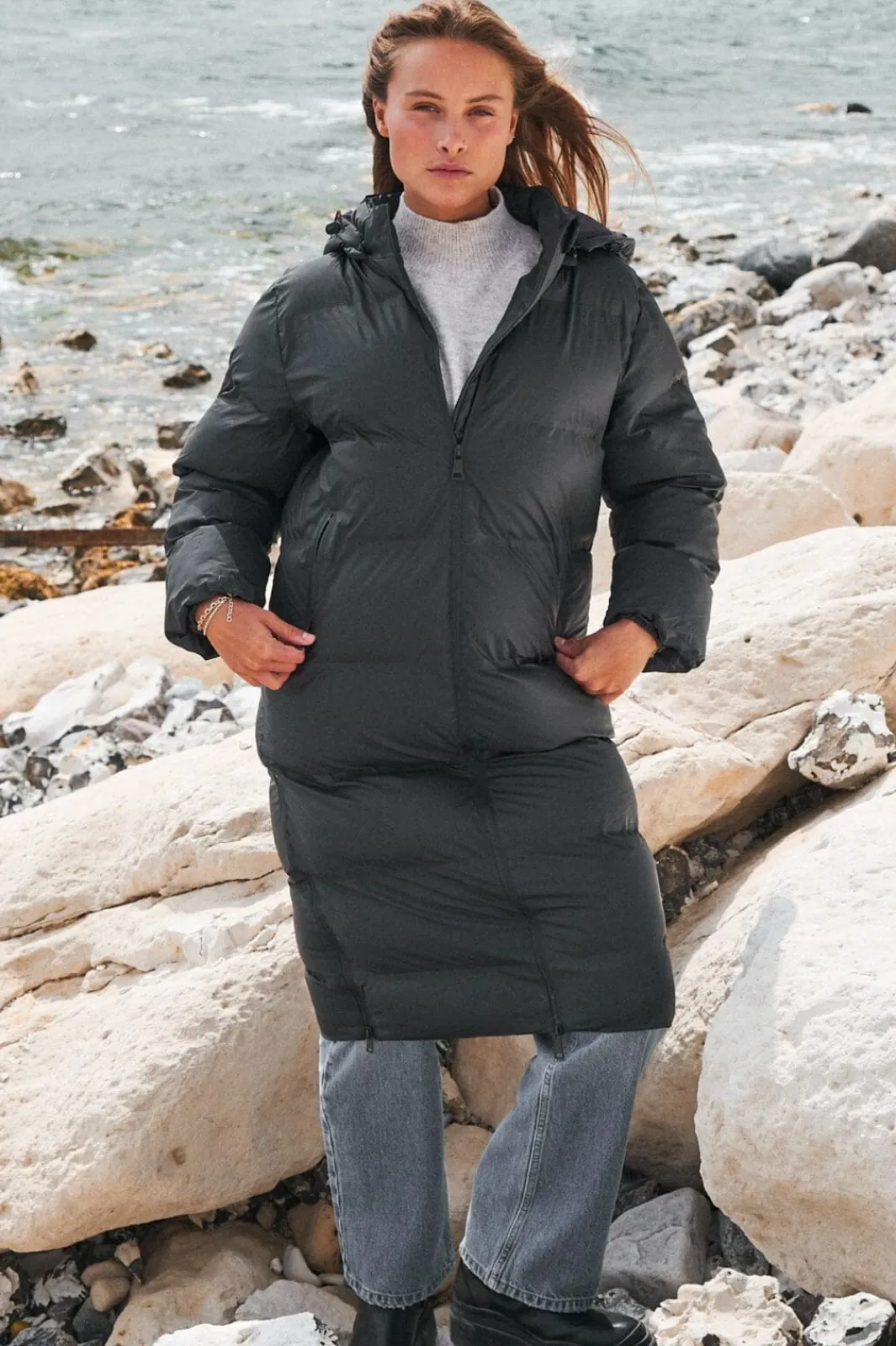 Hot Neo Noir Viviana C Puffer Jacket Antracit