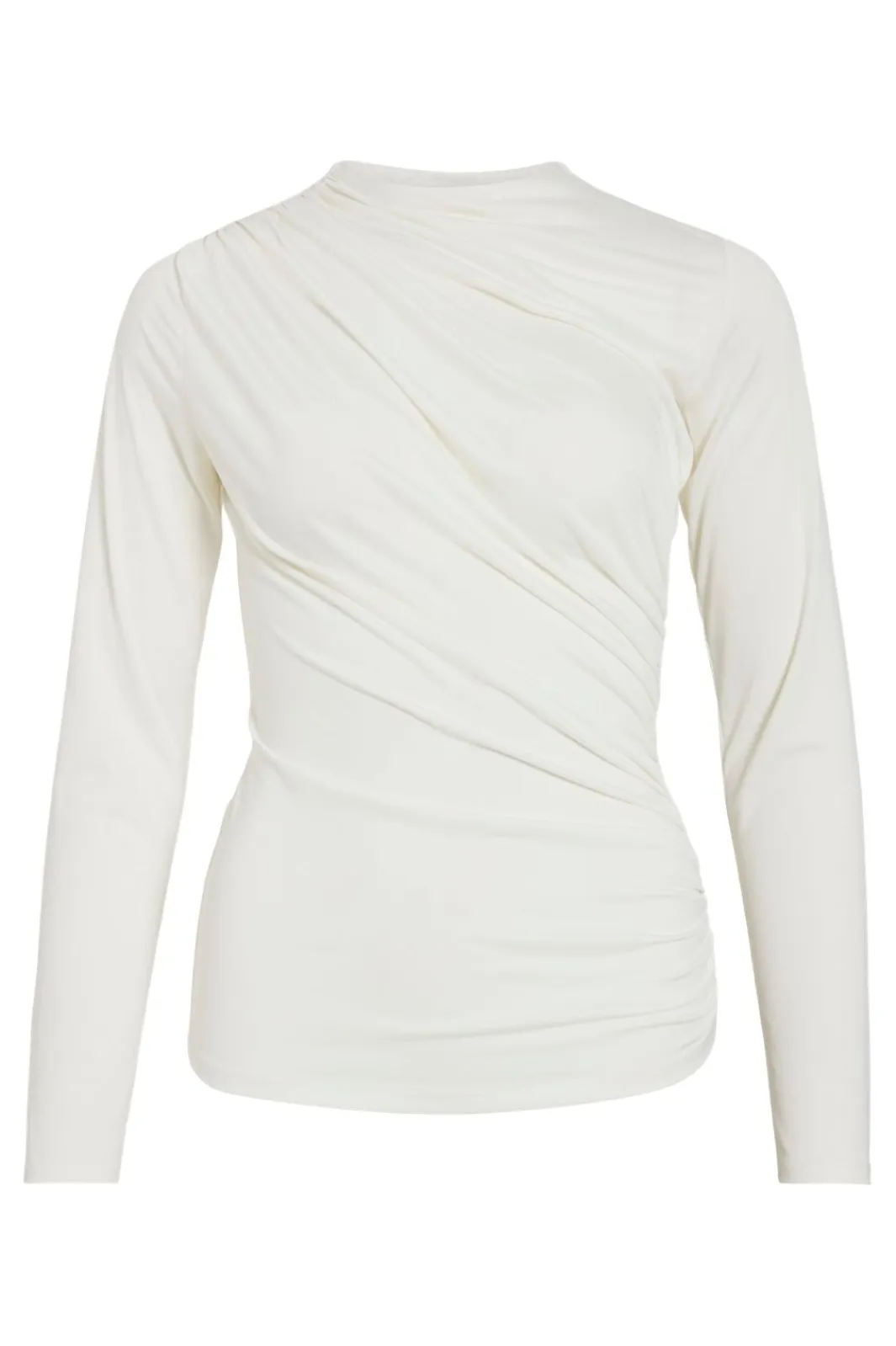 Vila Vizurna Funnelneck L/S Top/R 4864247 Cloud Dancer