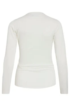 Vila Vizurna Funnelneck L/S Top/R 4864247 Cloud Dancer