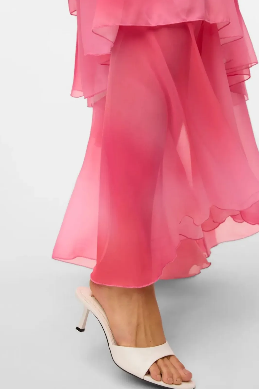 Vero Moda Vmfelicia Sl Ruffle Maxi Dress 4783973 Cherry Blossom Tie Dye Aop
