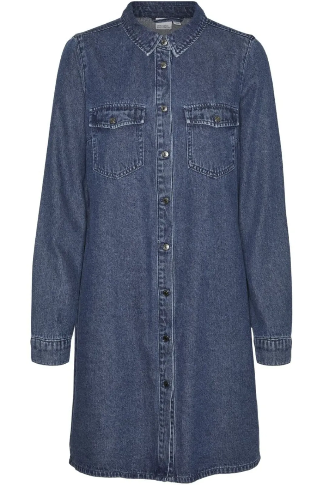 Outlet Vero Moda Vmjennie Ls Short Denim Dress Mix 4536351 Medium Blue Denim