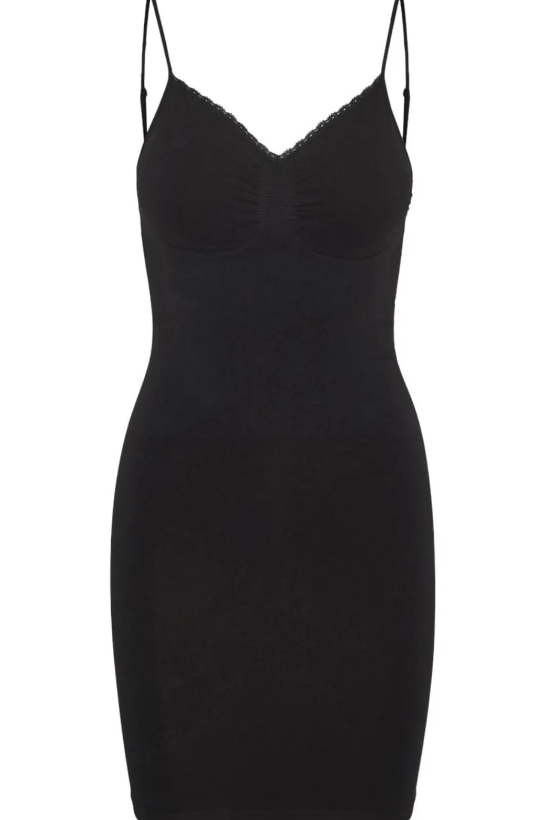Hot Vero Moda Vmsilla Shape Lace Deep Back Dress 4596736 Black