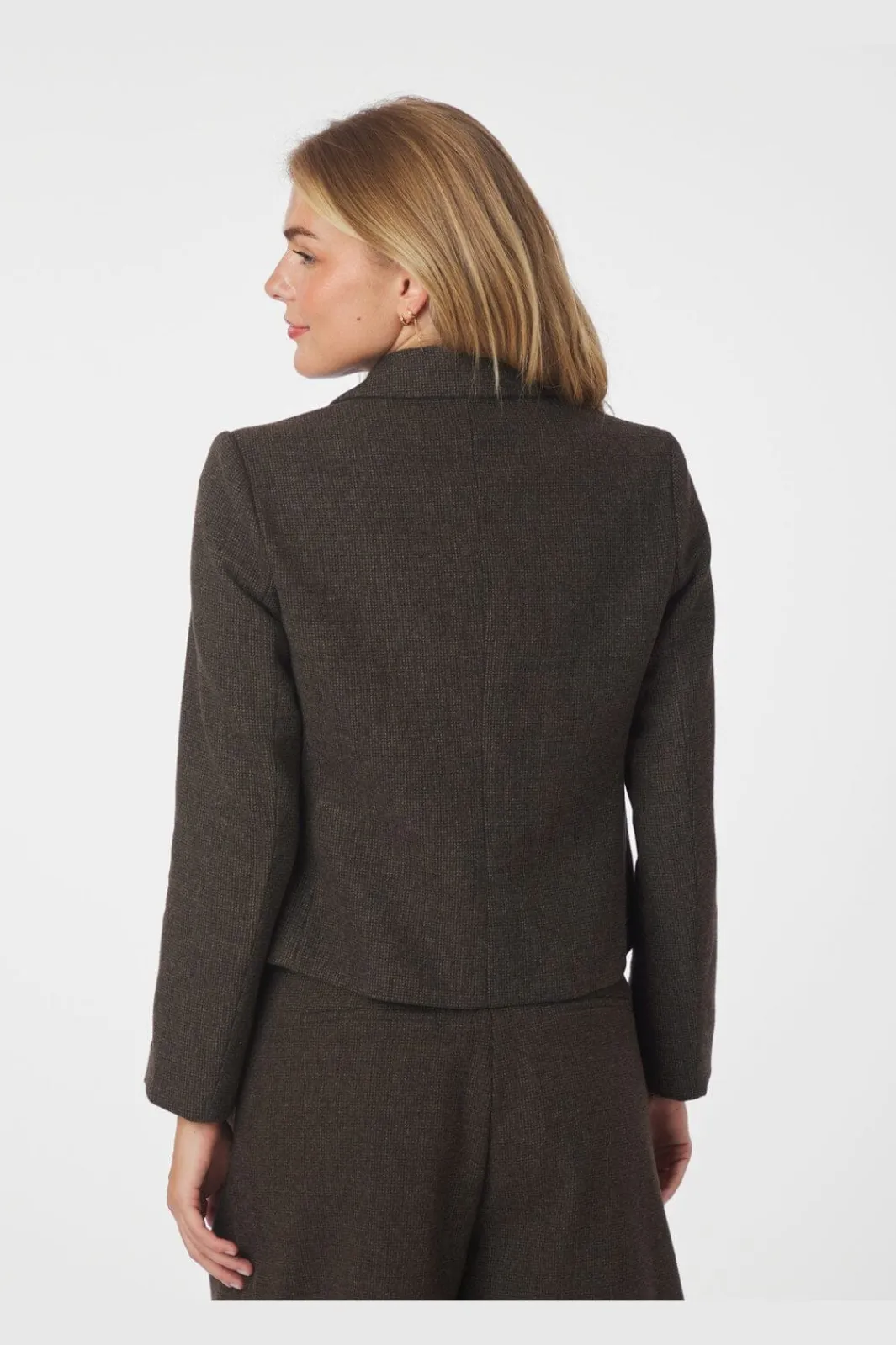 Best Neo Noir Waed Mini Check Blazer 166184 205
