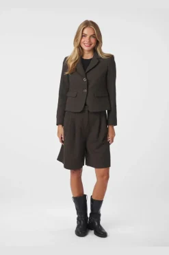 Best Neo Noir Waed Mini Check Blazer 166184 205