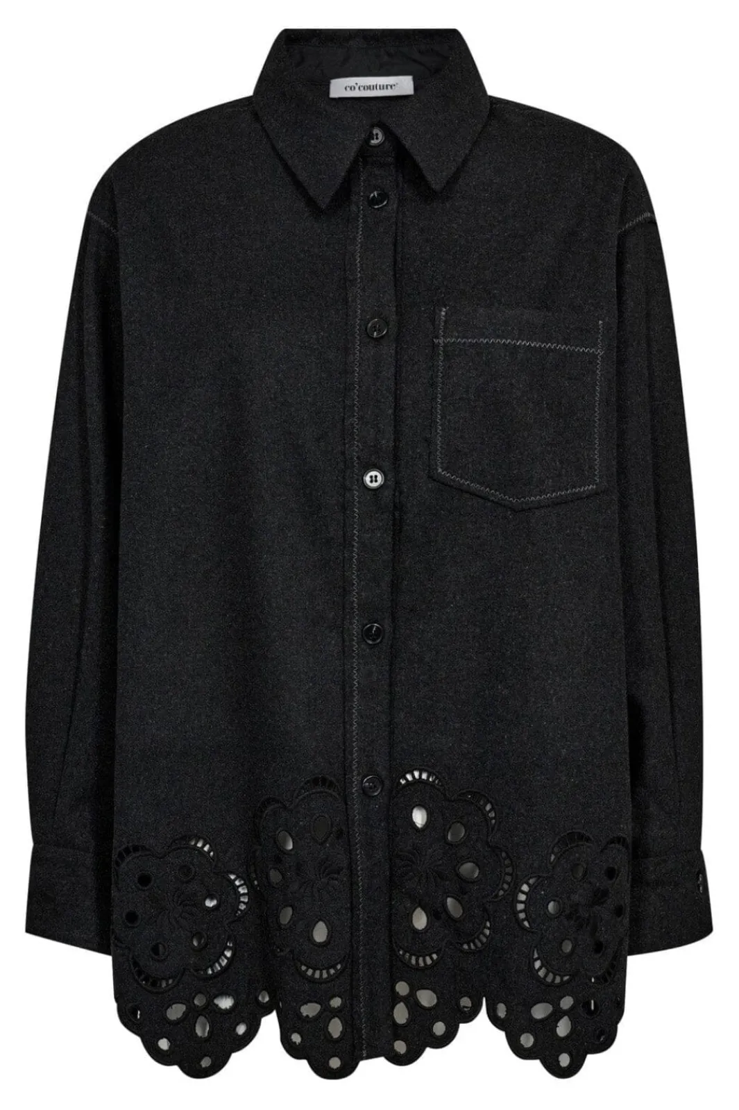 Co´Couture Warrencc Wool Embroidery Shirt 35151 140