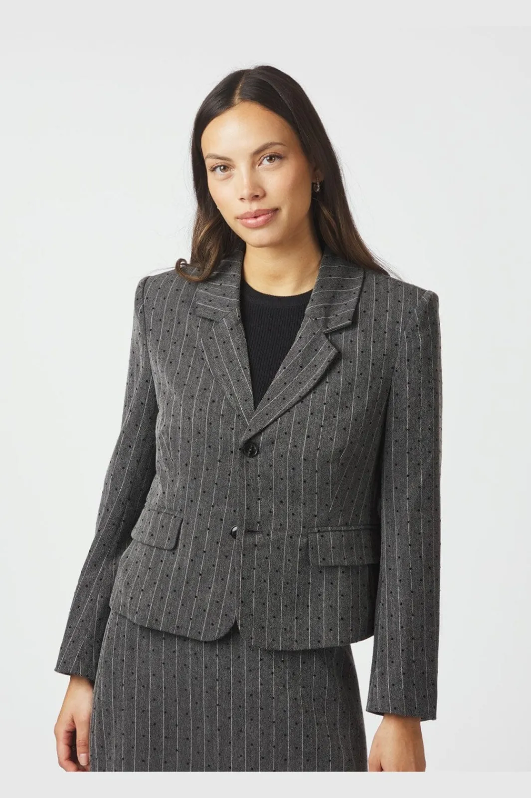 Discount Neo Noir Willa Mini Dot Blazer 166795 107