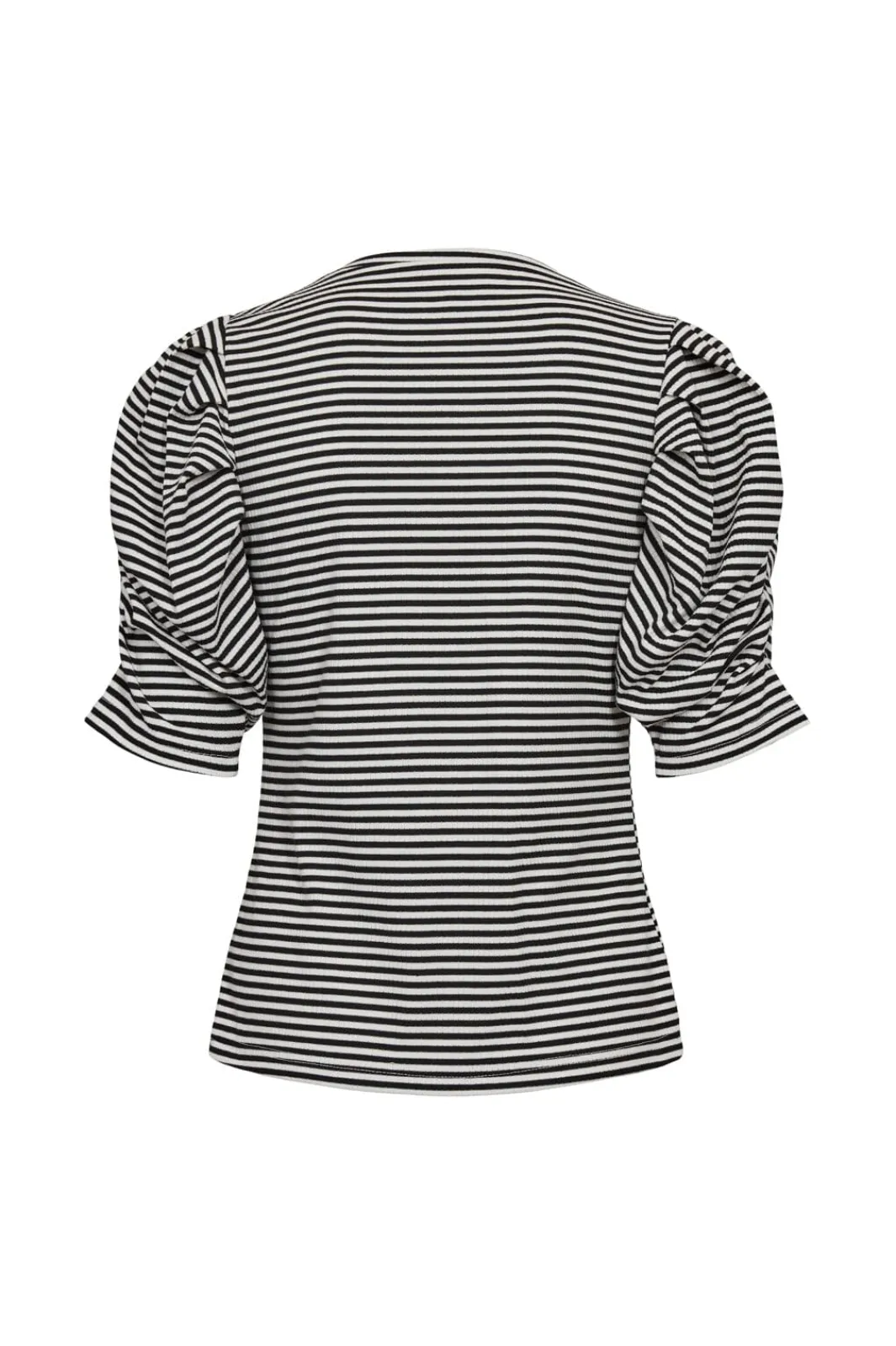 Online Liberte Win Puff Tshirt 22343 Black Creme Small Stripe