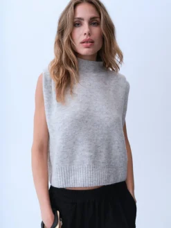 Hot Gossia Wiwicago Top G2759 Light Grey Melange