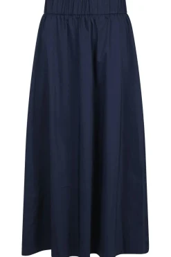 New Neo Noir Yara Poplin Skirt Navy