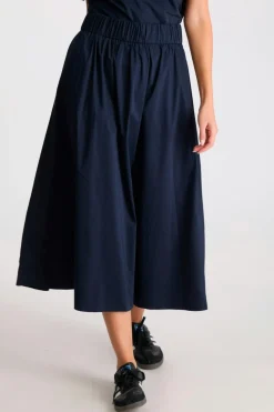 New Neo Noir Yara Poplin Skirt Navy
