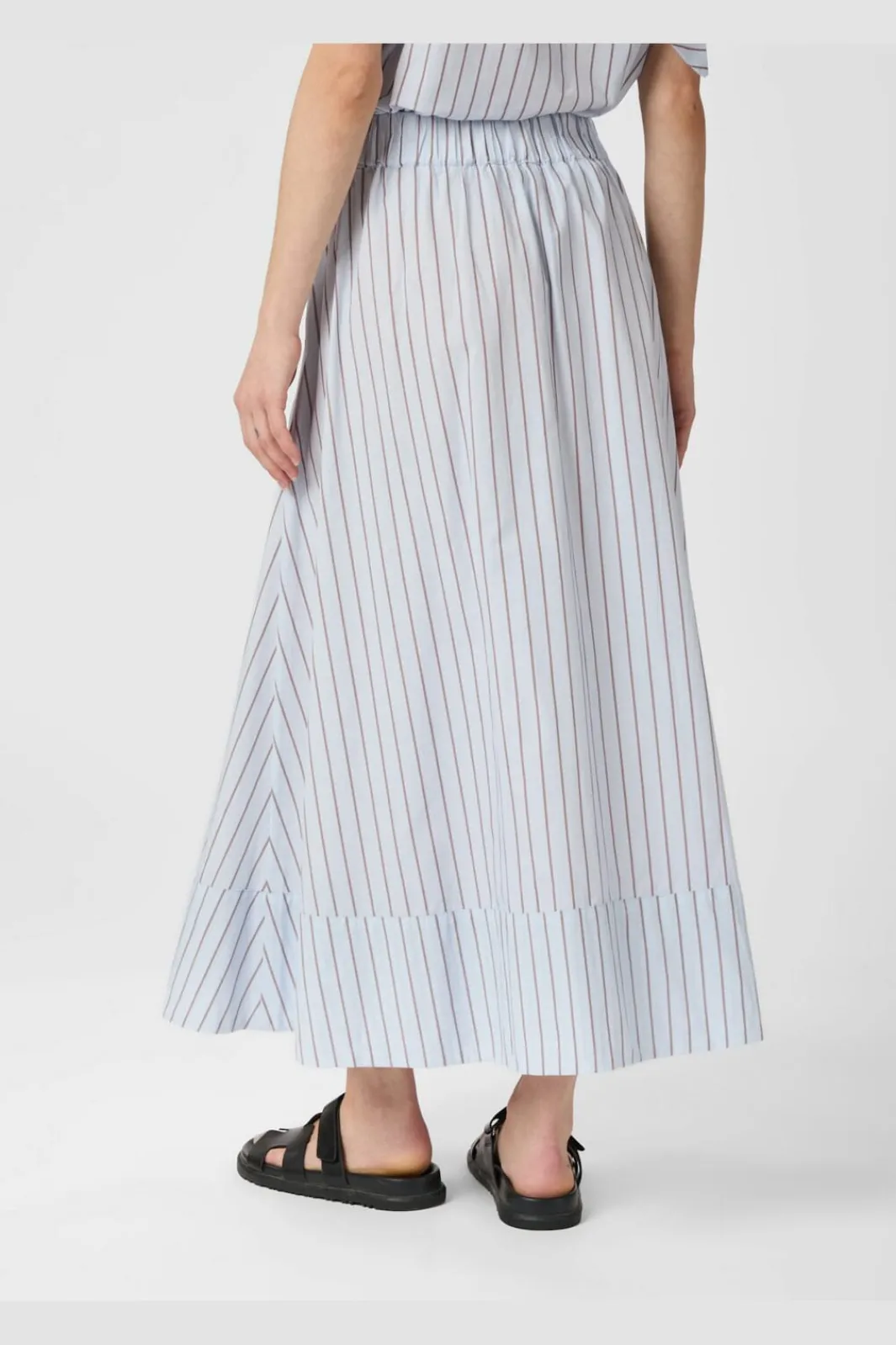 Sale Neo Noir Yara Stripe Long Skirt 165286 145