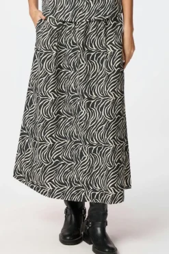 Discount Neo Noir Yara Zebra Long Skirt 164709 100