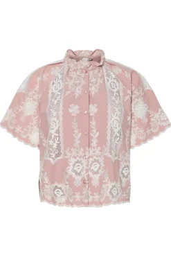 Clearance YAS emina Ss Embroidered Shirt Fest 4754021 Zephyr