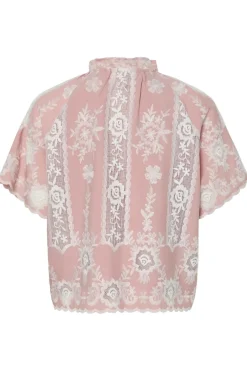 Clearance YAS emina Ss Embroidered Shirt Fest 4754021 Zephyr