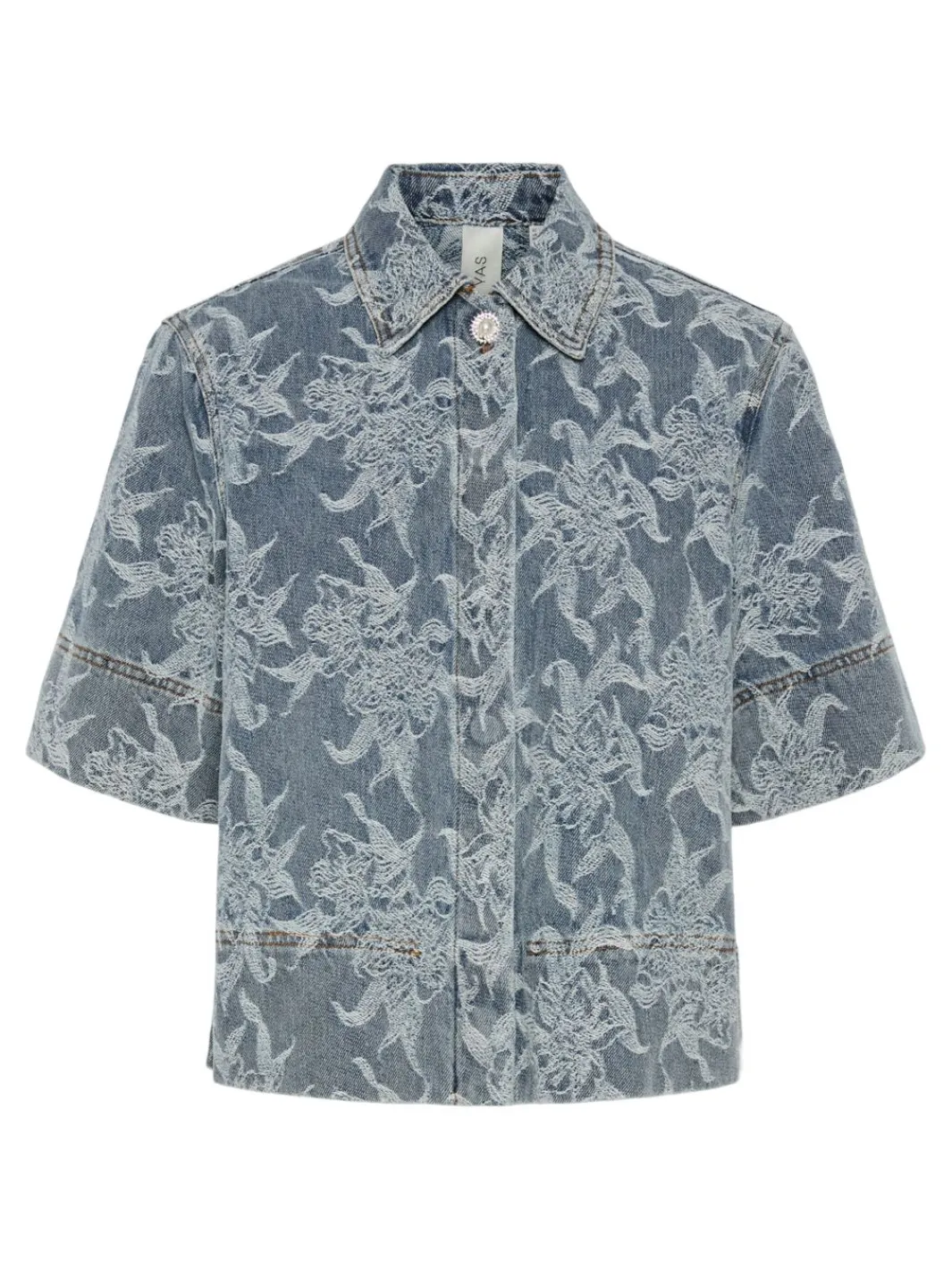 YAS flamera 2/4 Denim Shirt 4680586 Light Blue